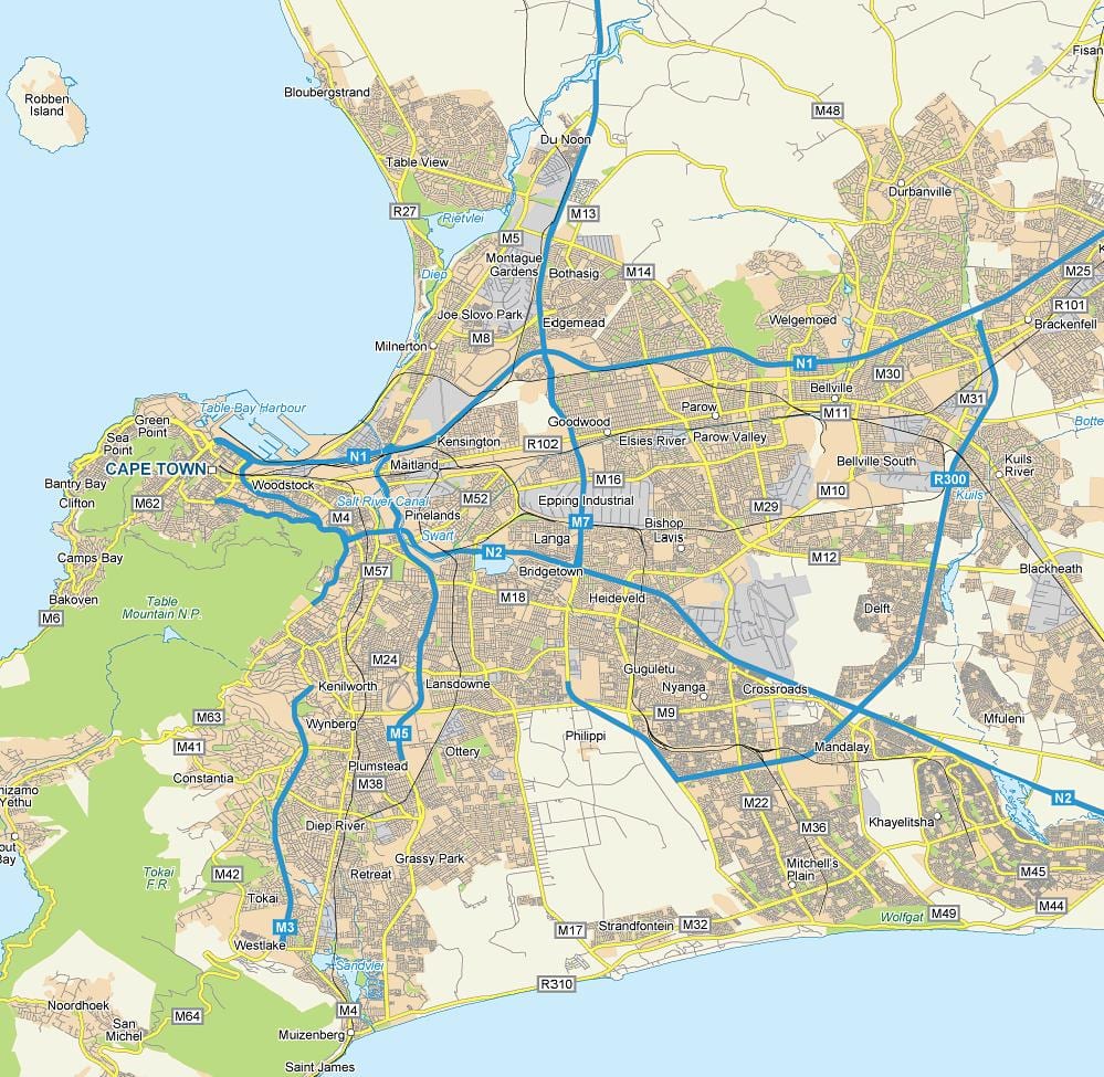 карта Сад Кејптаун