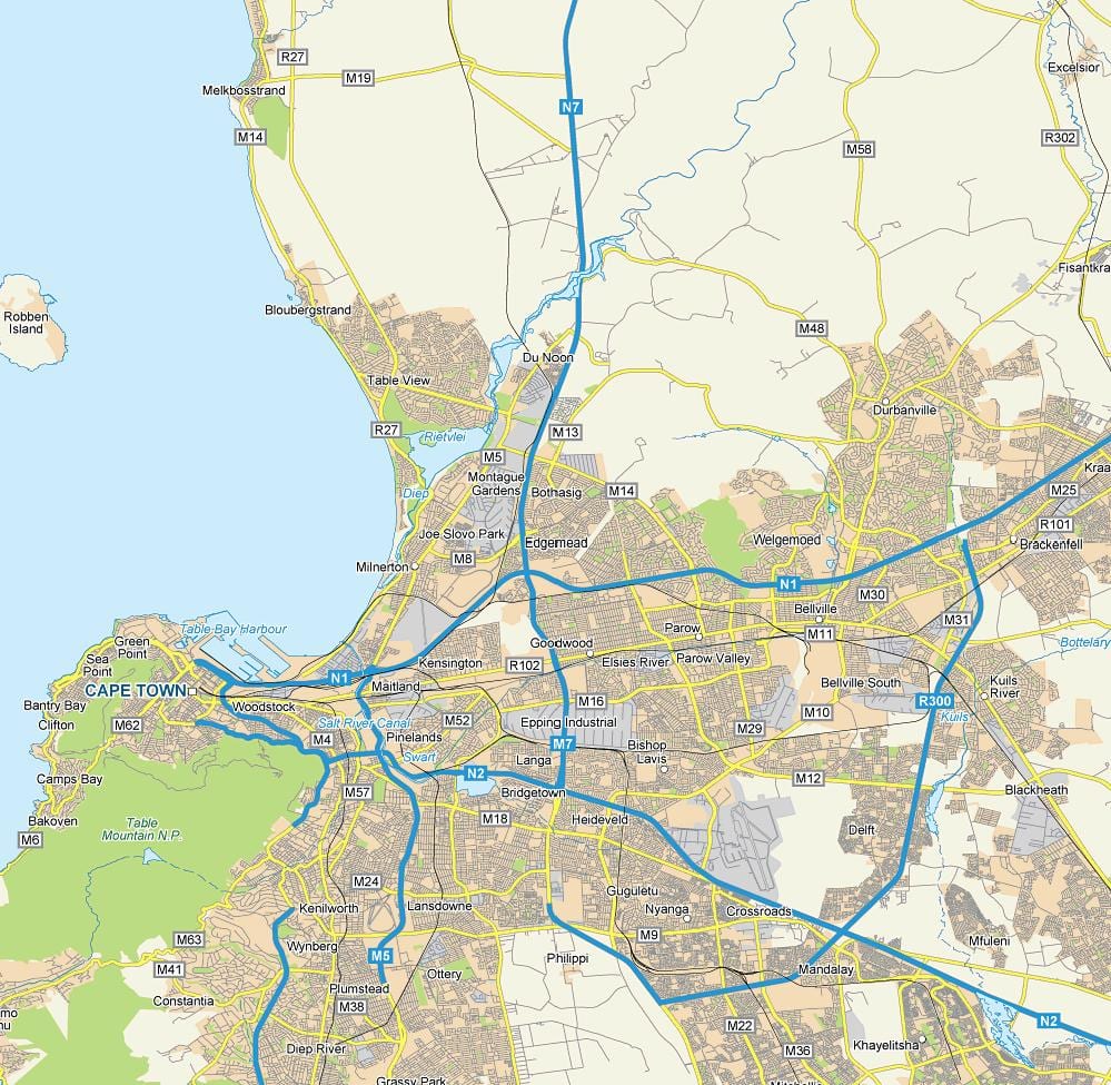 карта edgemead Кејптаун