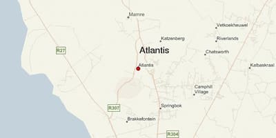 Карта Атлантис Кејптаун 