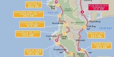 Карта трасе Кејп Аргус 