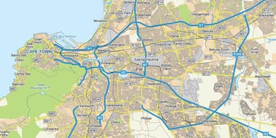 Карта Сад Кејптаун