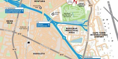 Карта индустрије аеродрома Кејптаун