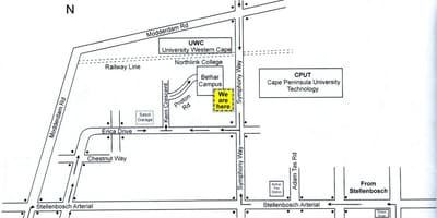 Карта cput Кејптаун кампус