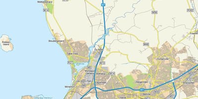 Карта дануна Кејптаун