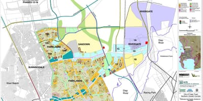 Карта парка Кејптаун 