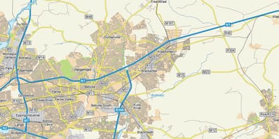 Карта brackenfell, тако Кејптауну