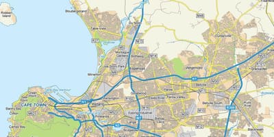 Карта edgemead Кејптаун